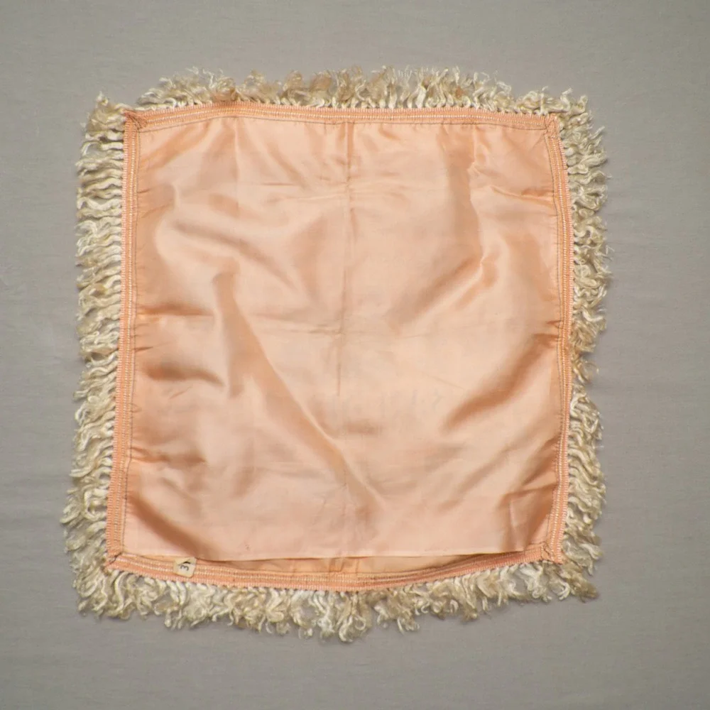 Vintage 1940s Souvenir Of California San Diego Silk Souvenir Pillow Case Sham
